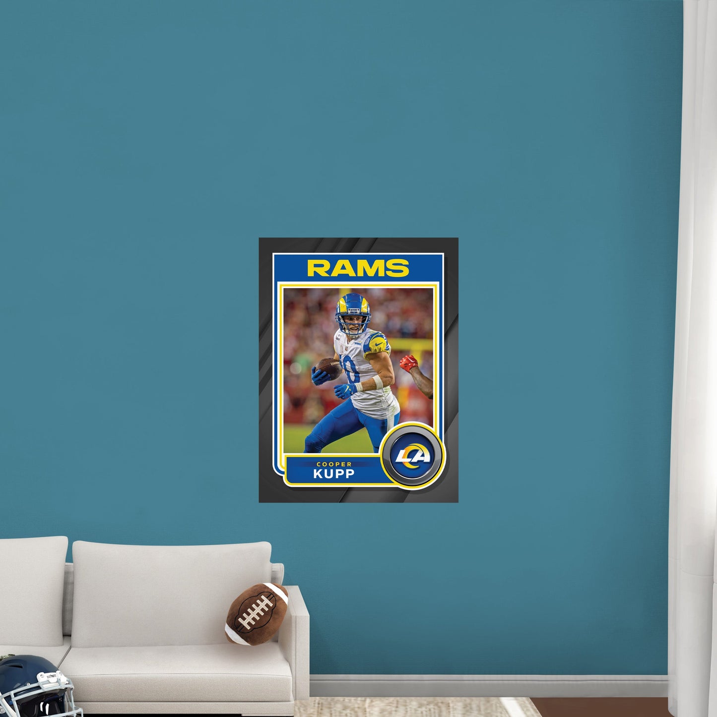 Los Angeles Rams: Cooper Kupp Poster - Officially Licensed NFL Removable Adhesive Decal