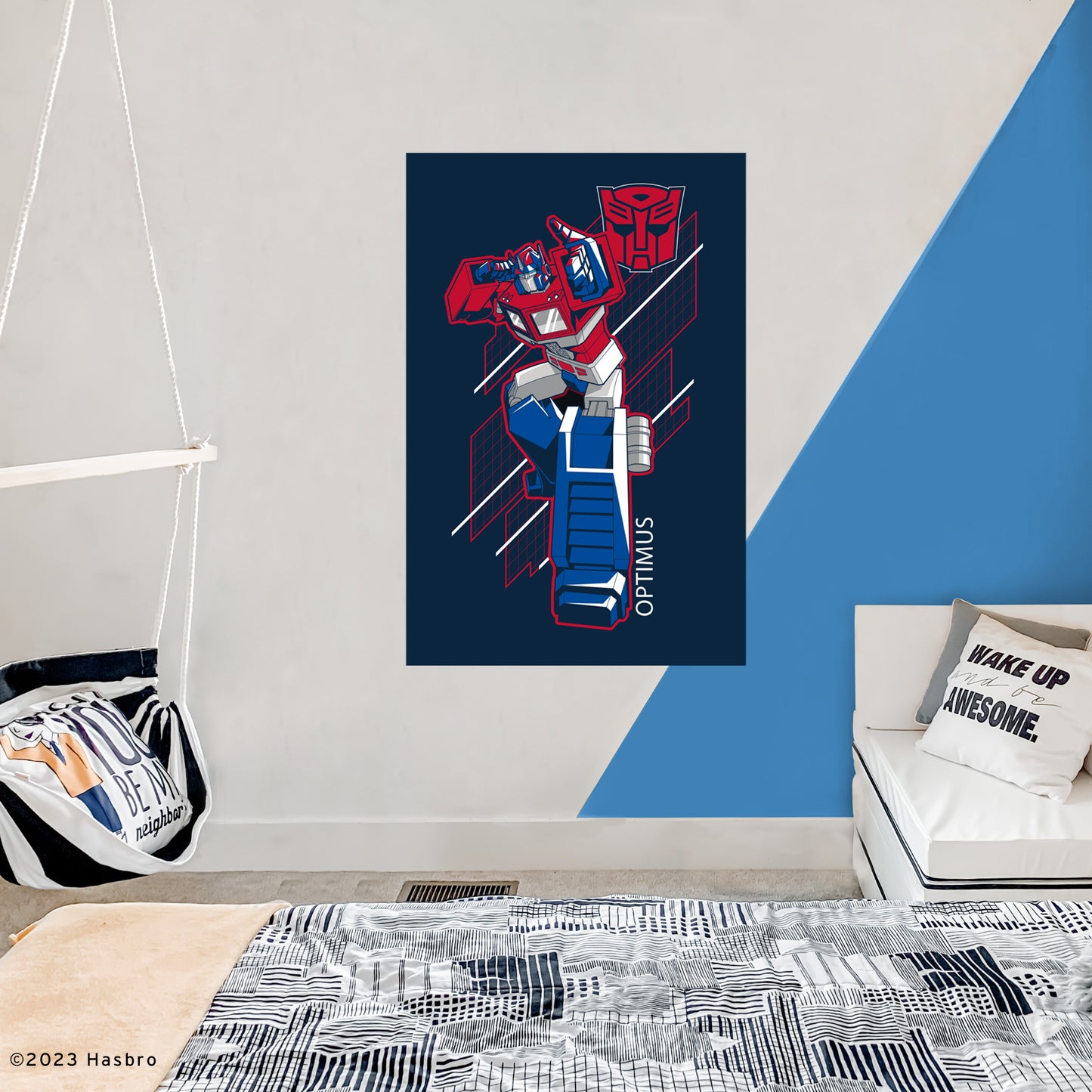 Transformers Classic: Optimus Prime Poster - Officially Licensed Hasbro Removable Adhesive Decal