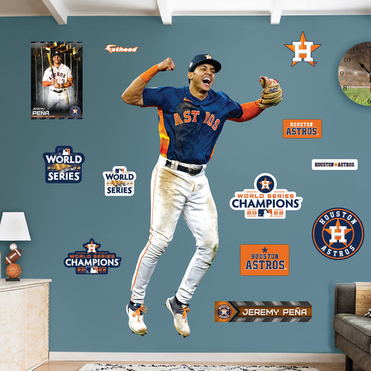 Houston Astros: Jeremy Peña  World Series        - Officially Licensed MLB Removable     Adhesive Decal