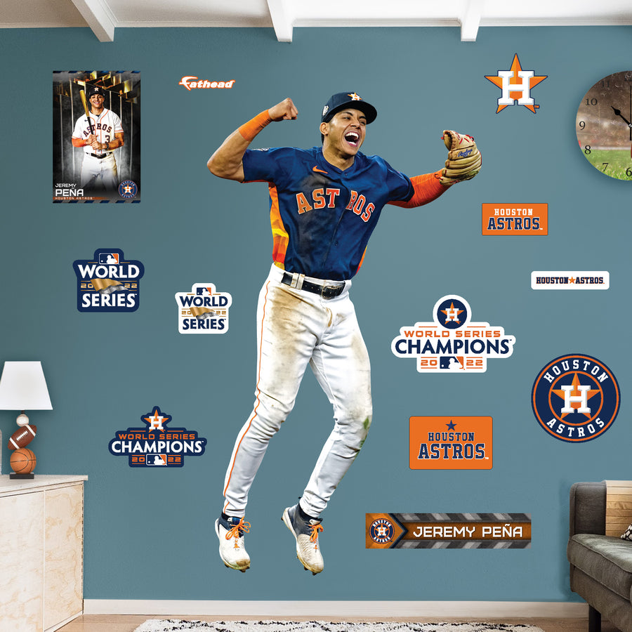 Jeremy Peña - RealBig World Series Collection - Official MLB - Houston Astros - Reusable Vinyl Wall Decals