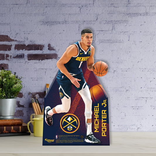Denver Nuggets: Michael Porter Jr. 2022  Mini   Cardstock Cutout  - Officially Licensed NBA    Stand Out