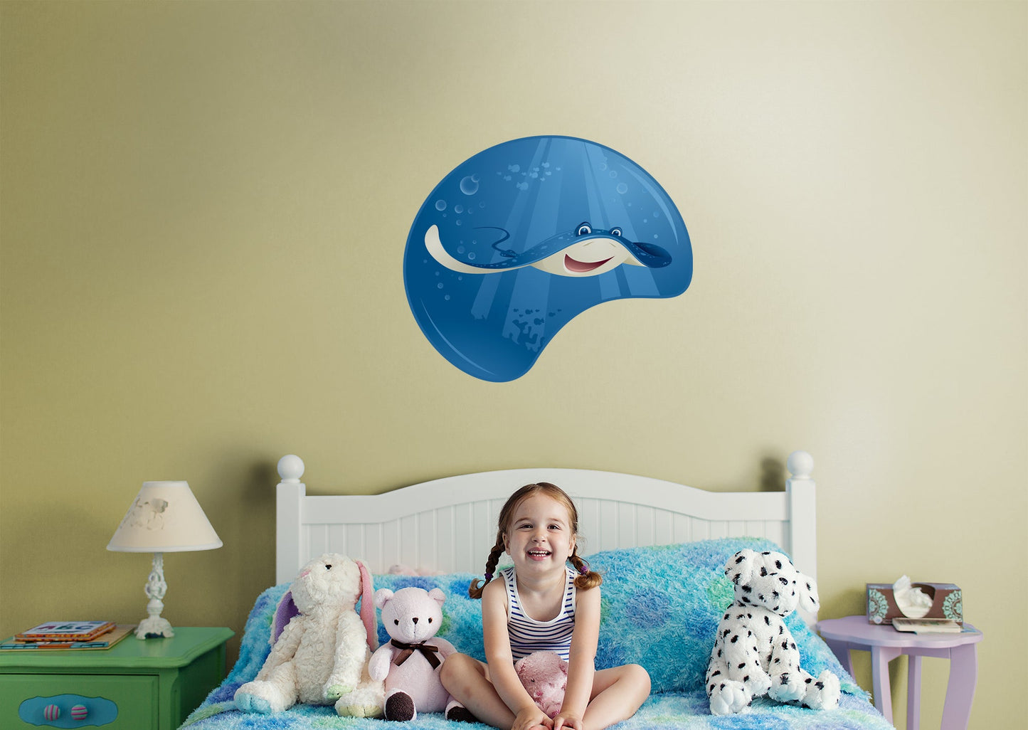 Nursery:  Stingray Icon        -   Removable Wall   Adhesive Decal