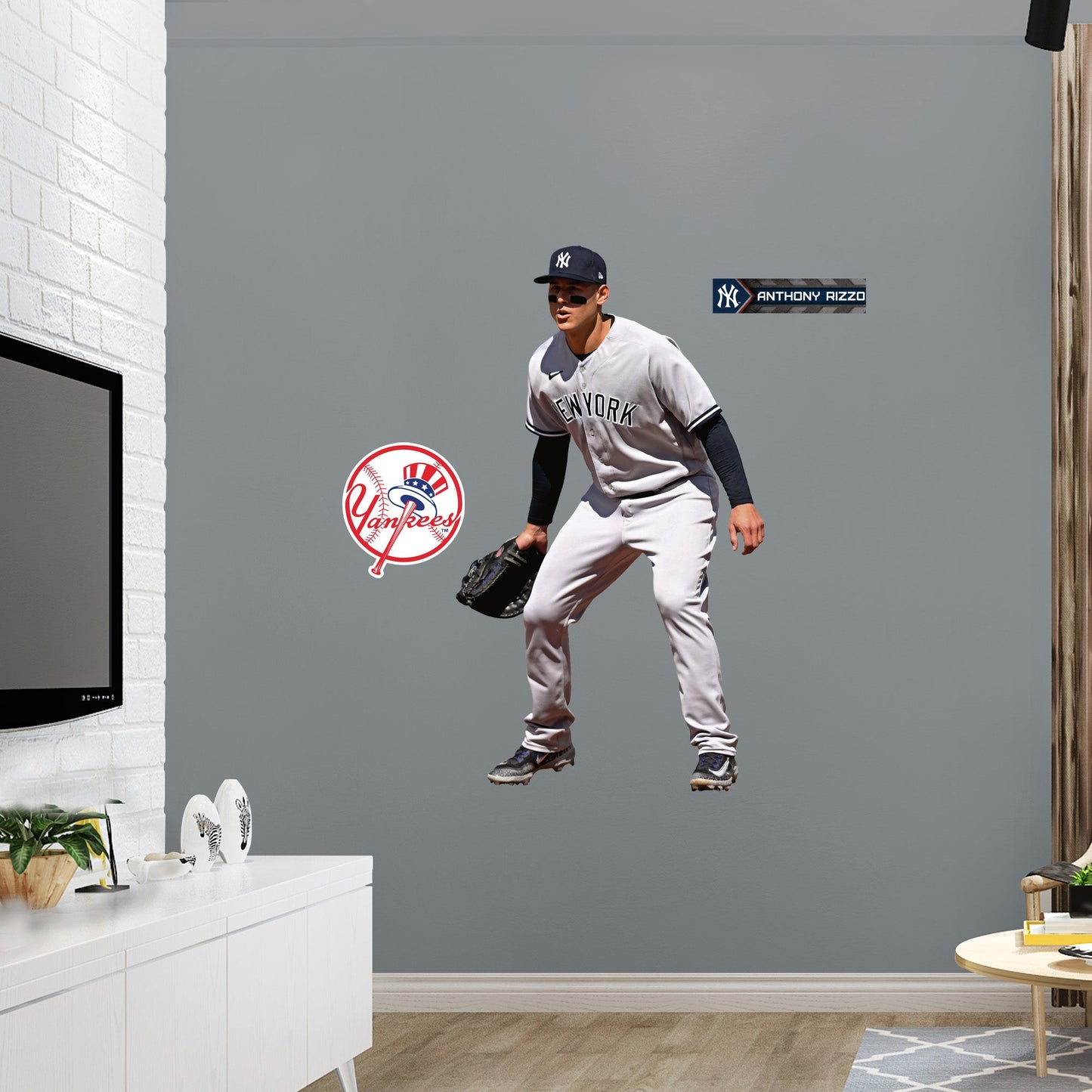 New York Yankees: Anthony Rizzo  Fielding        - Officially Licensed MLB Removable     Adhesive Decal