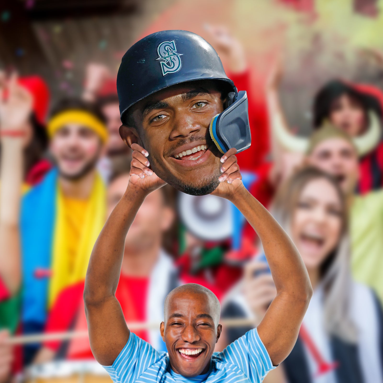 Mlb Head Julio Rodriguez - Big Head - Official MLB - Seattle Mariners - Foam Co ...