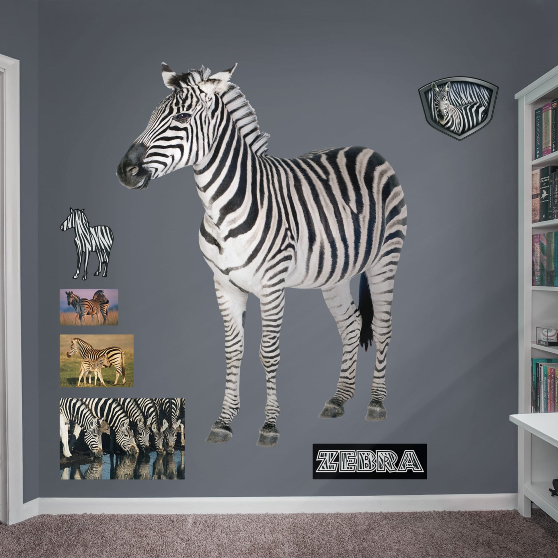 Life-Size Animal + 6 Decals (56"W x 73"H)