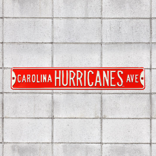 Carolina Hurricanes: Carolina Hurricanes Avenue - Officially Licensed NHL Metal Street Sign