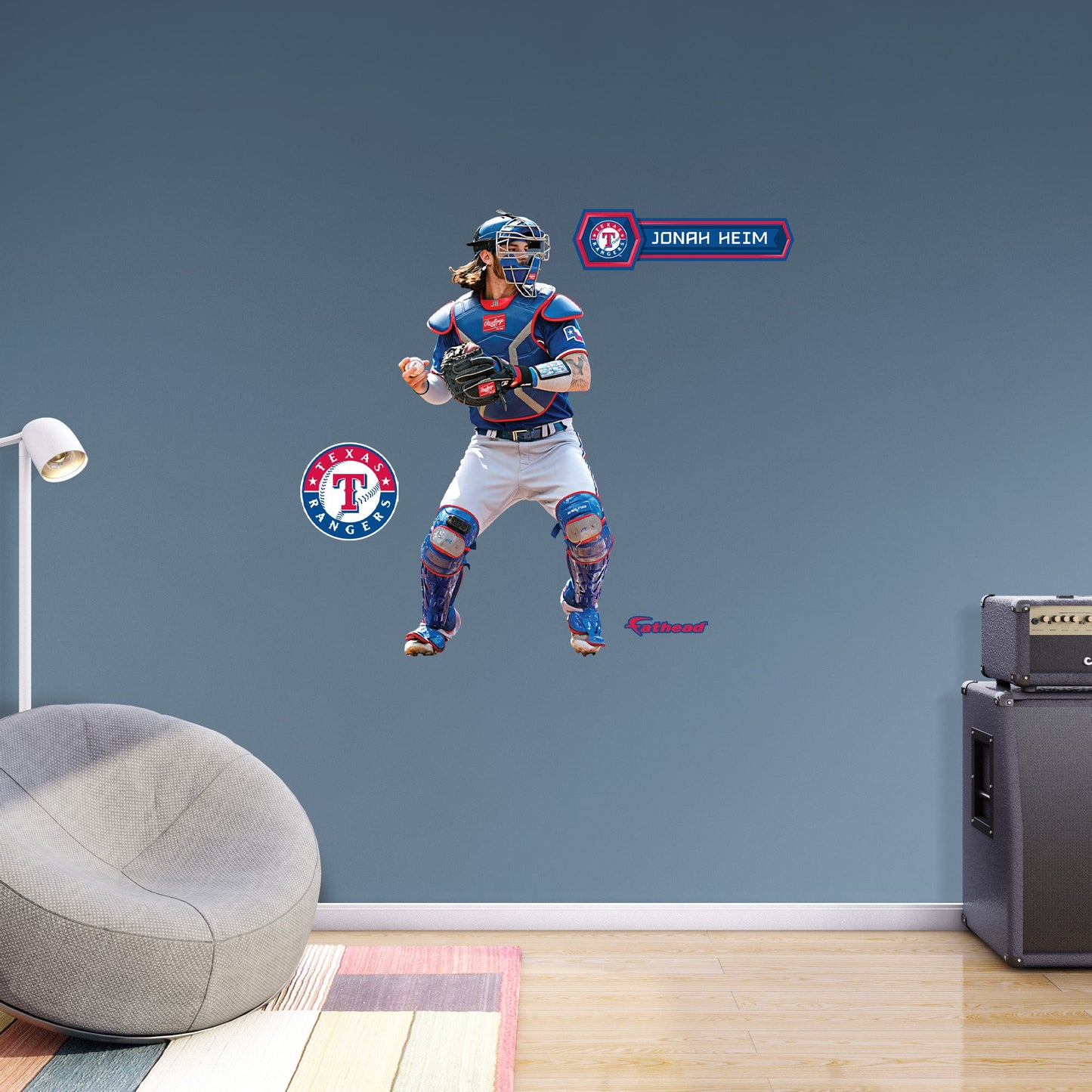 Texas Rangers: Jonah Heim         - Officially Licensed MLB Removable     Adhesive Decal