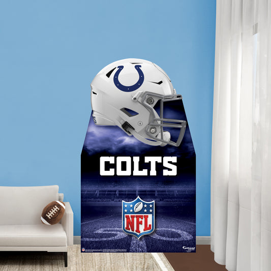Indianapolis Colts:   Helmet  Life-Size   Foam Core Cutout  - Officially Licensed NFL    Stand Out