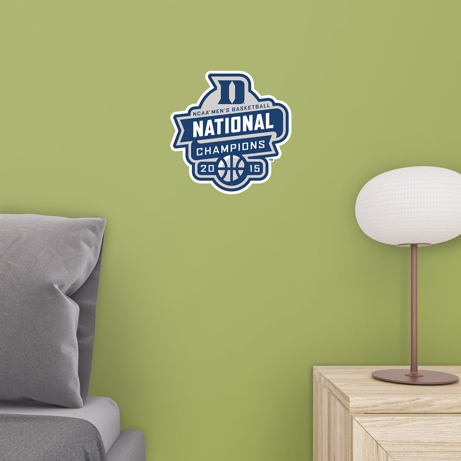 Duke Blue Devils - RealBig 2015 NCAA Men's Basketball Champs Logo Collection - Official NCAA - Reusable Vinyl Wall Decals