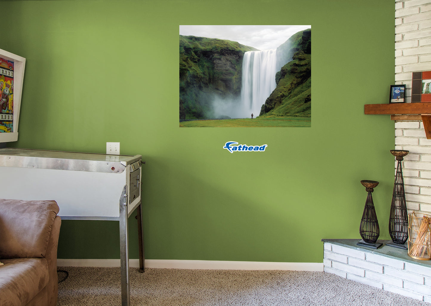 Generic Scenery: Waterfall Realistic Poster        -   Removable     Adhesive Decal