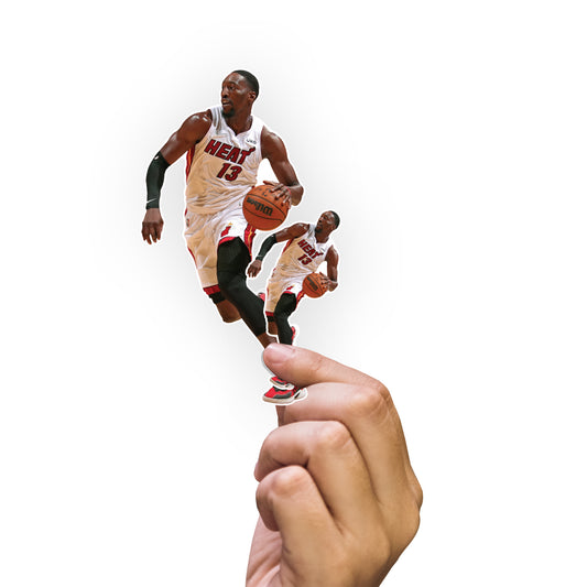 Sheet of 5 -Miami Heat: Bam Adebayo  MINIS        - Officially Licensed NBA Removable     Adhesive Decal