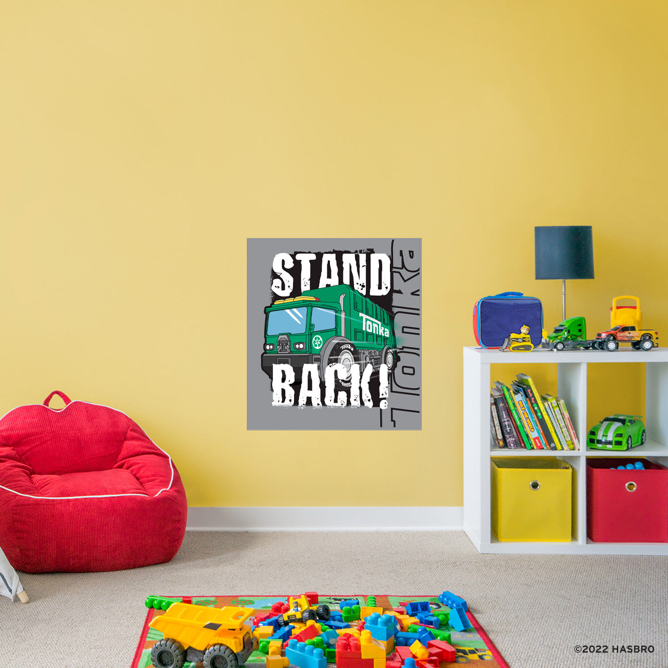 Tonka Trucks: Garbage Truck Stand Back Poster - Officially Licensed Hasbro Removable Adhesive Decal