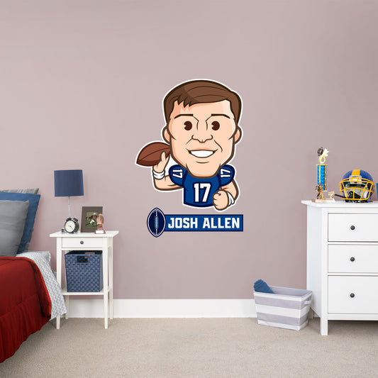 Buffalo Bills: Josh Allen  Emoji        - Officially Licensed NFLPA Removable     Adhesive Decal