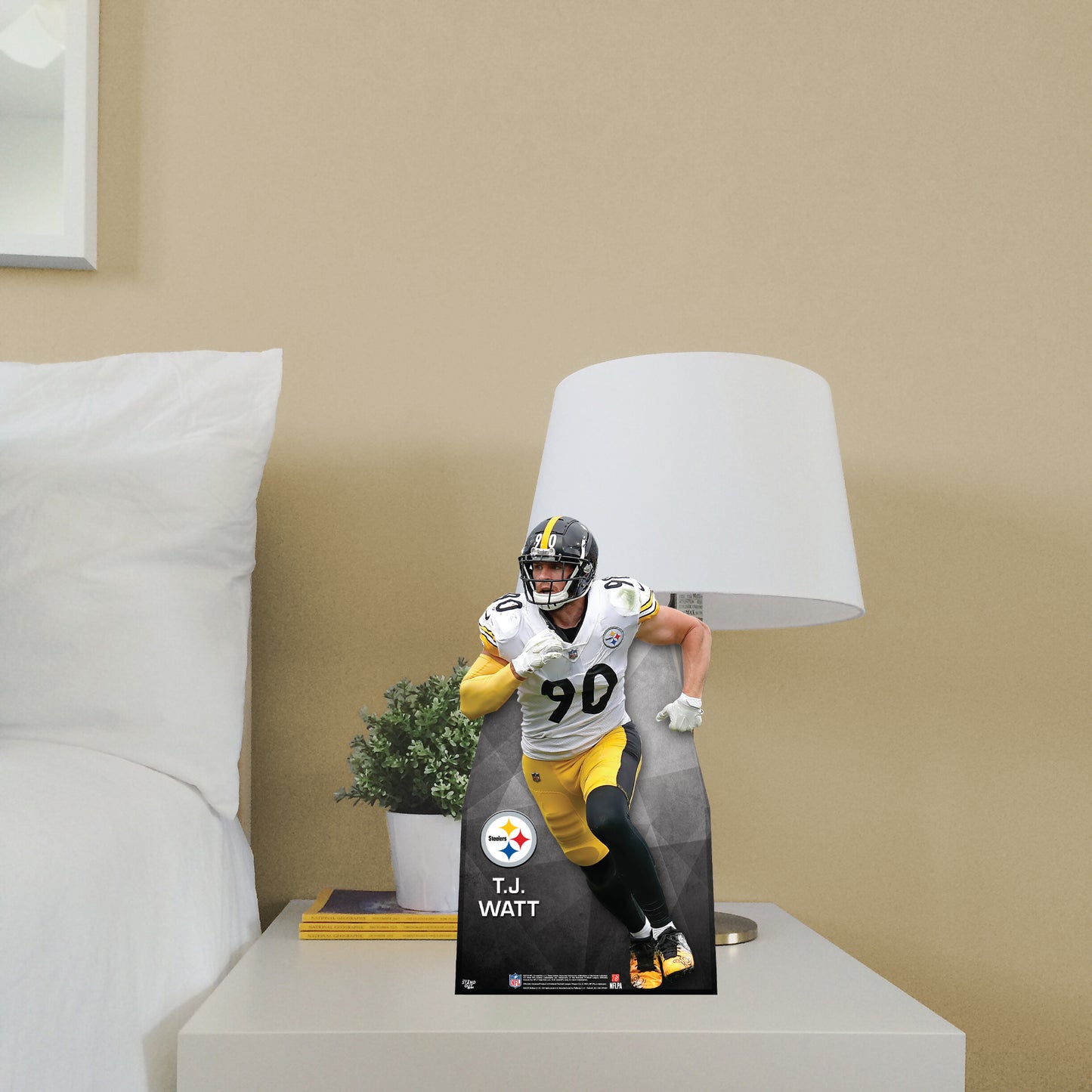 Pittsburgh Steelers: T.J. Watt 2021   Cardstock Cutout  - Officially Licensed NFL    Stand Out
