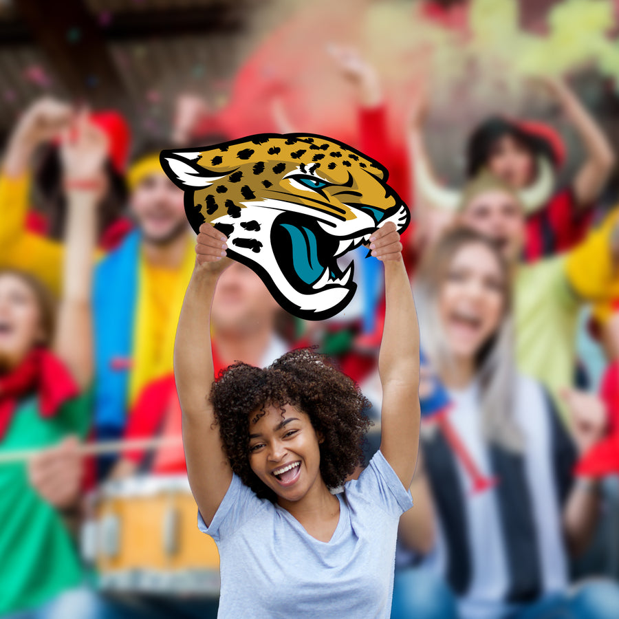 Logo - Big Head - Official NFL - Jacksonville Jaguars - Foam Core Cutout