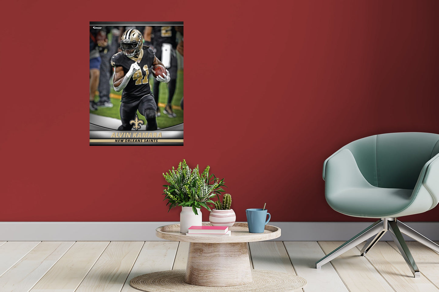 New Orleans Saints: Alvin Kamara  GameStar        - Officially Licensed NFL Removable     Adhesive Decal