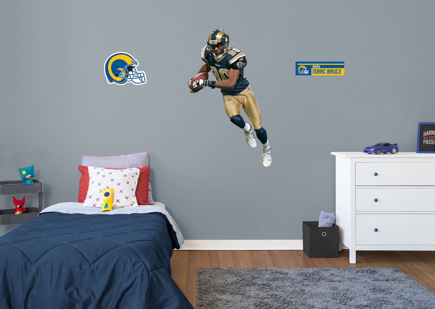 St. Louis Rams: Isaac Bruce 2021 Legend        - Officially Licensed NFL Removable     Adhesive Decal