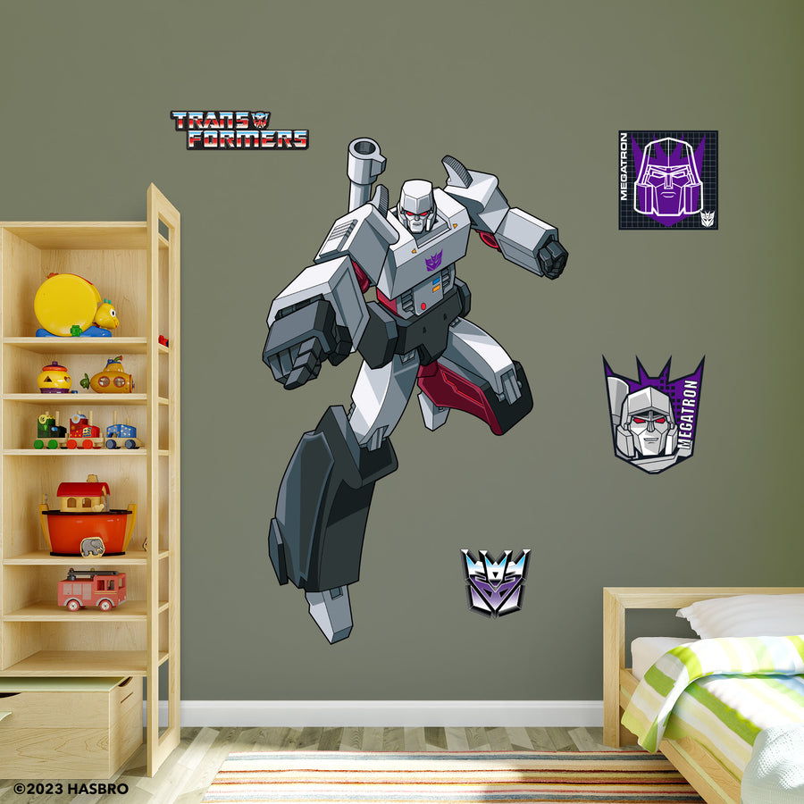 Megatron - Transformers Classic - RealBig Collection - Official Hasbro - Reusable Vinyl Wall Decals
