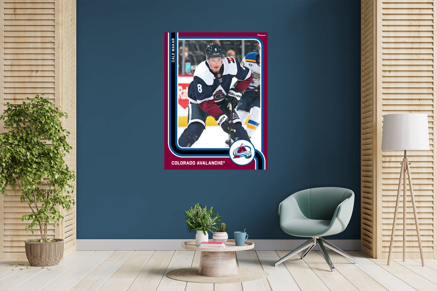 Cale Makar - Peel & Stick Poster - Official NHL - Colorado Avalanche - Reusable Vinyl Wall Decal