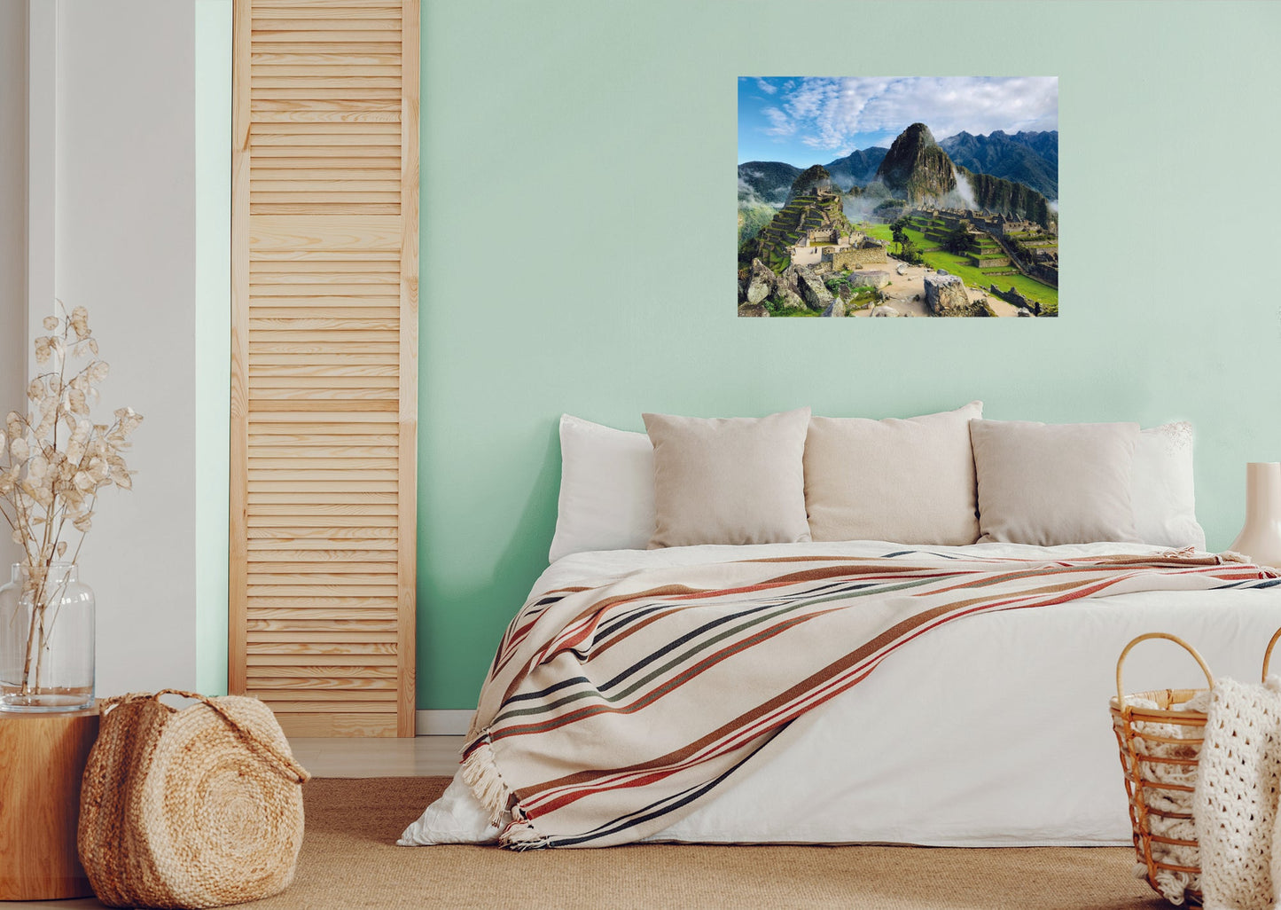 Popular Landmarks: Machu Picchu Realistic Poster - Removable Adhesive Decal