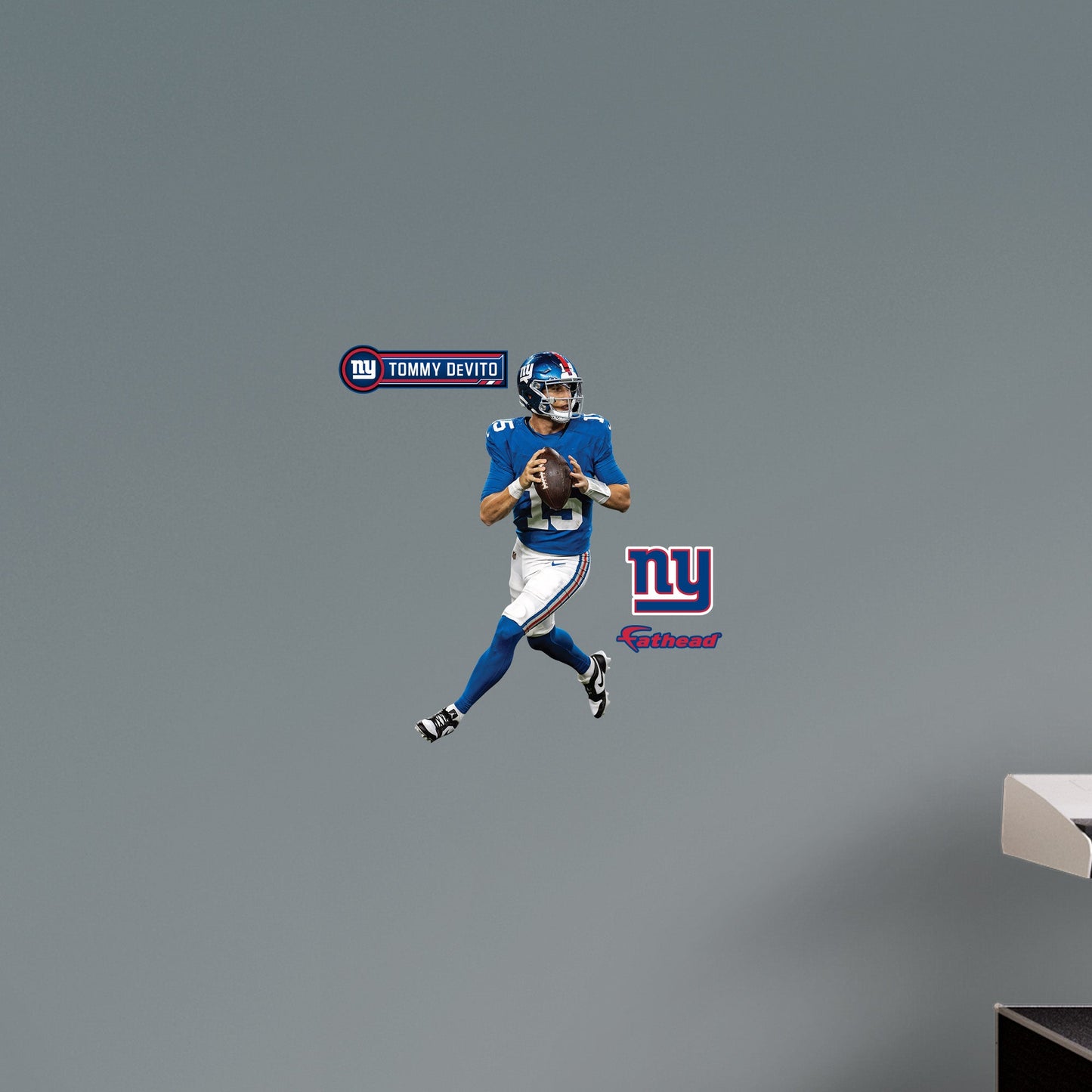 New York Giants: Tommy DeVito         - Officially Licensed NFL Removable     Adhesive Decal
