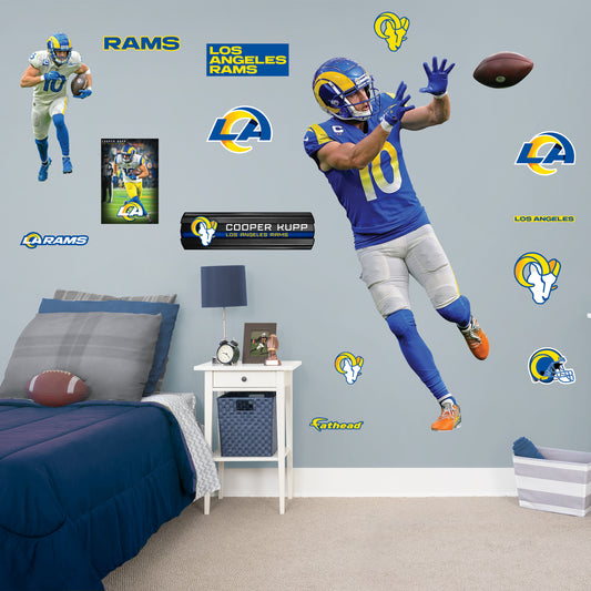 Los Angeles Rams: Cooper Kupp  Catch        - Officially Licensed NFL Removable     Adhesive Decal