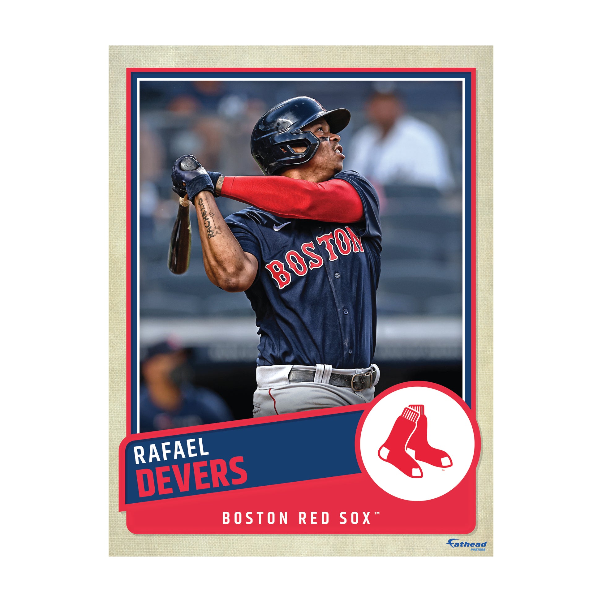 Mens MLB Team Apparel Boston Red Sox RAFAEL DEVERS Baseball Shirt