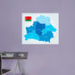 Maps of Europe: Belarus Mural        -   Removable Wall   Adhesive Decal