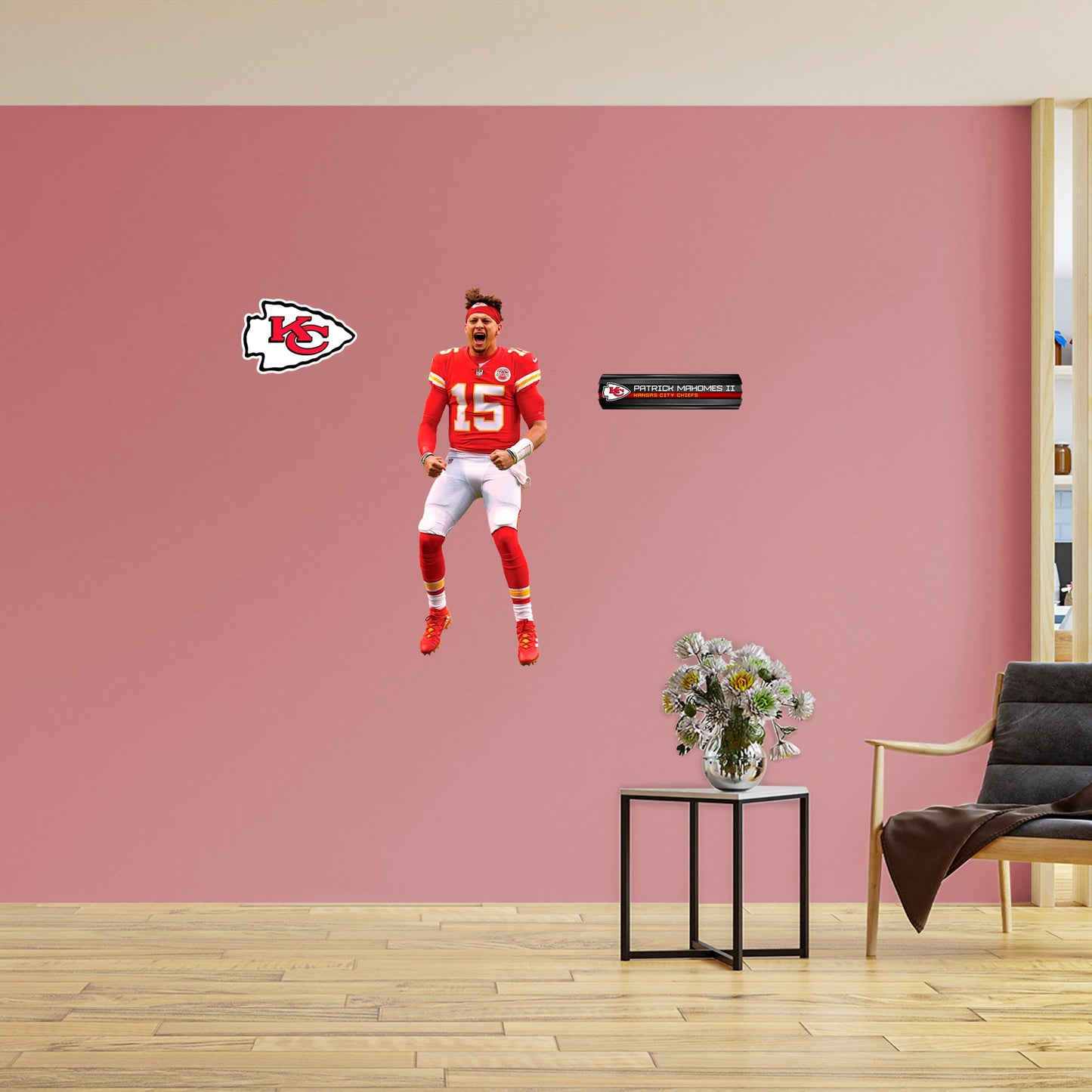 Kansas City Chiefs: Patrick Mahomes II Celebration - Officially Licensed NFL Removable Adhesive Decal