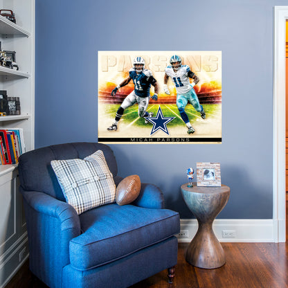 Dallas Cowboys: Micah Parsons  Icon Poster        - Officially Licensed NFL Removable     Adhesive Decal
