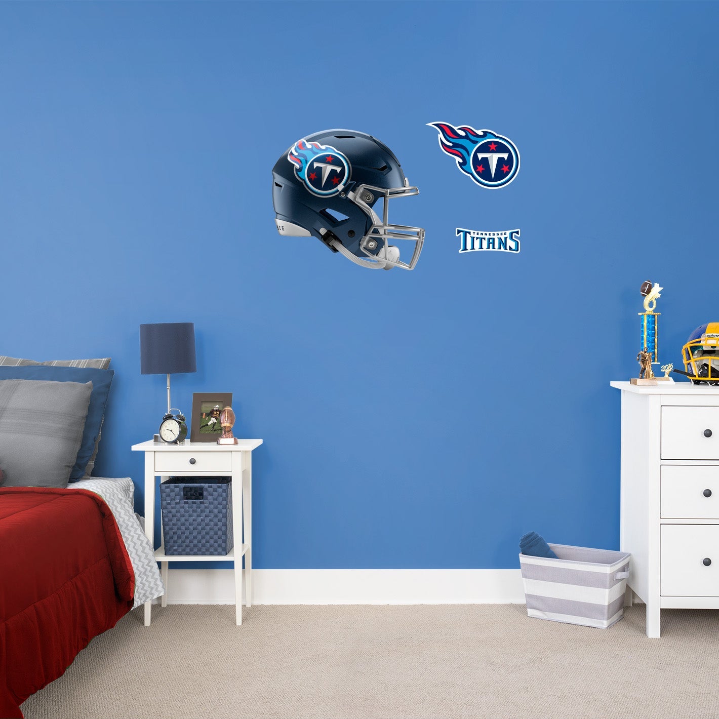 Tennessee Titans: Helmet - Officially Licensed NFL Removable Adhesive Decal