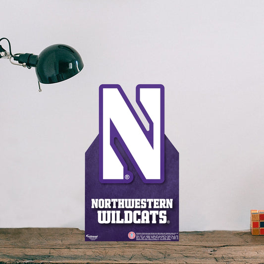 Northwestern Wildcats: Mini Cardstock Cutout - Officially Licensed NCAA Stand Out