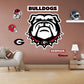Georgia Bulldogs: Dawg Logo - Officially Licensed NCAA Removable Adhesive Decal