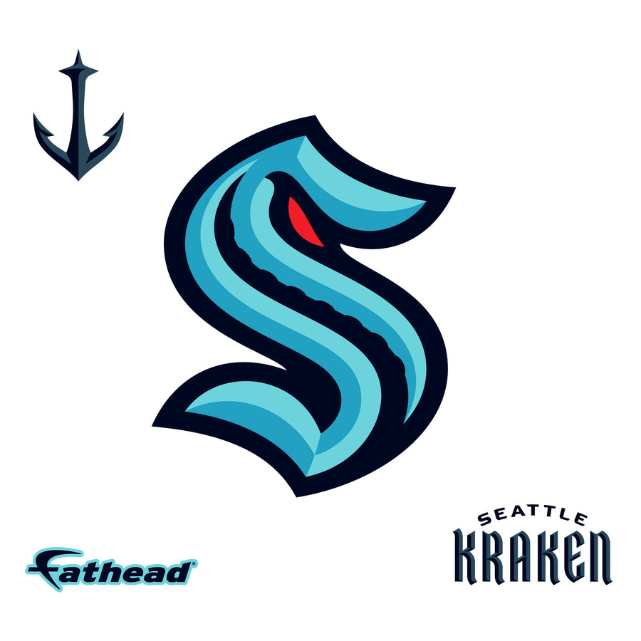 Seattle Kraken - RealBig Logo Collection - Official NHL - Reusable Vinyl Wall Decals