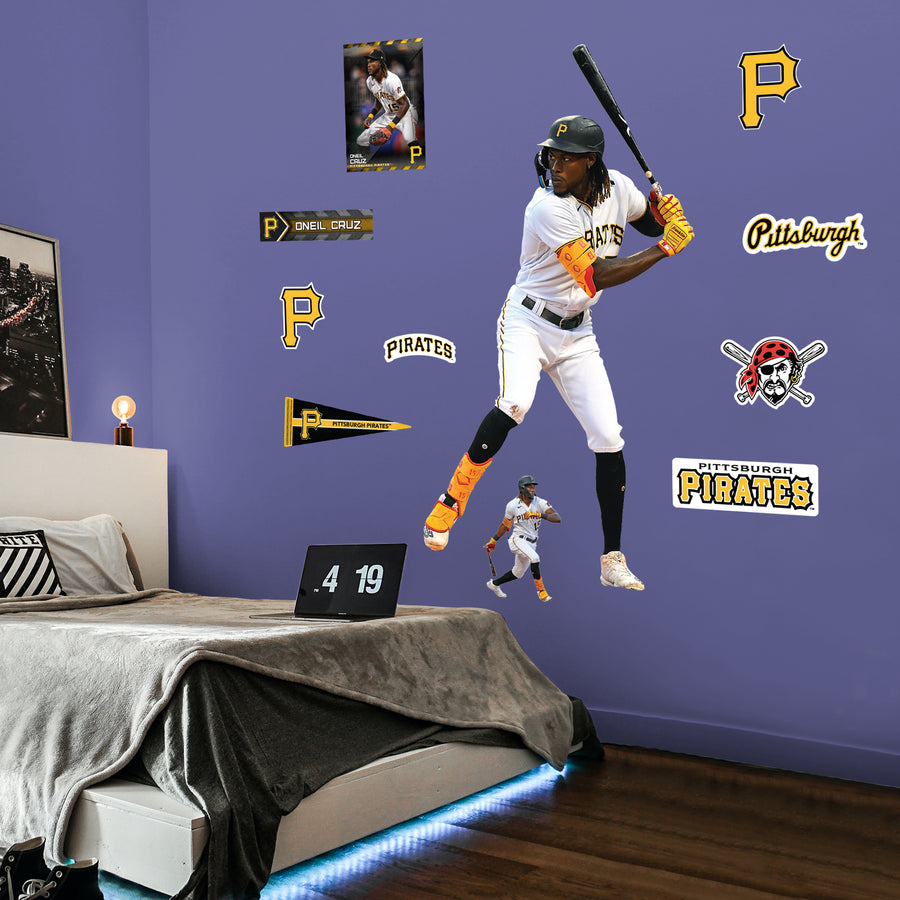 Oneil Cruz - RealBig Collection - Official MLB - Pittsburgh Pirates - Reusable Vinyl Wall Decals #1