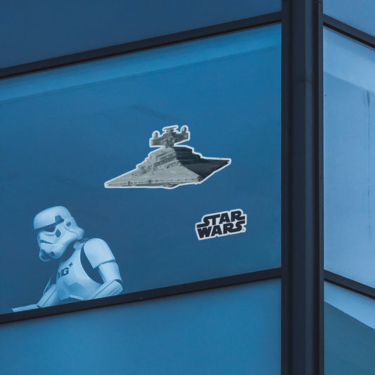 Star Destroyer Window Clings        - Officially Licensed Star Wars Removable Window   Static Decal