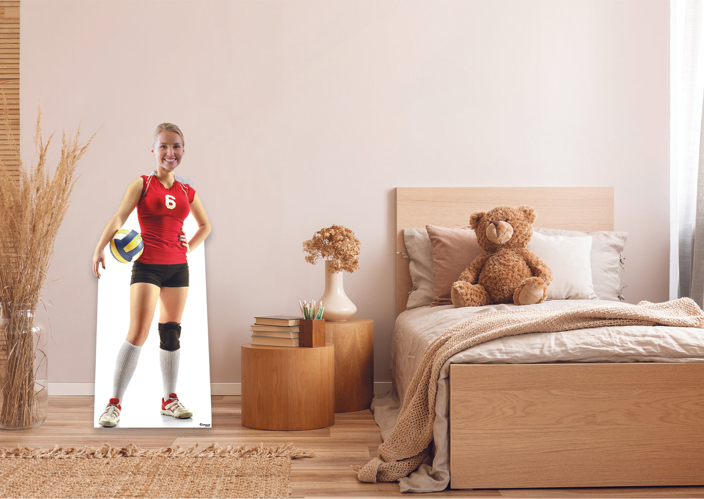 Sports:  Volleyball Stand In  Life-Size   Foam Core Cutout  -      Stand Out