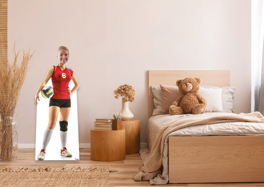 Sports: Volleyball Stand In Life-Size Foam Core Cutout - Stand Out