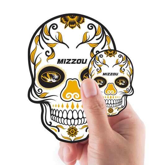 Missouri Tigers:   Skull Minis        - Officially Licensed NCAA Removable     Adhesive Decal