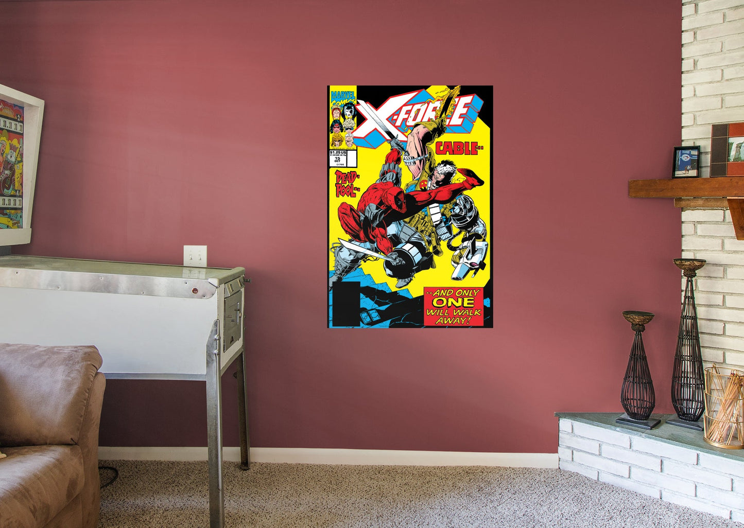Deadpool:  Nerdy 30 X-Force #11 Cable Comic Cover Mural        - Officially Licensed Marvel Removable Wall   Adhesive Decal