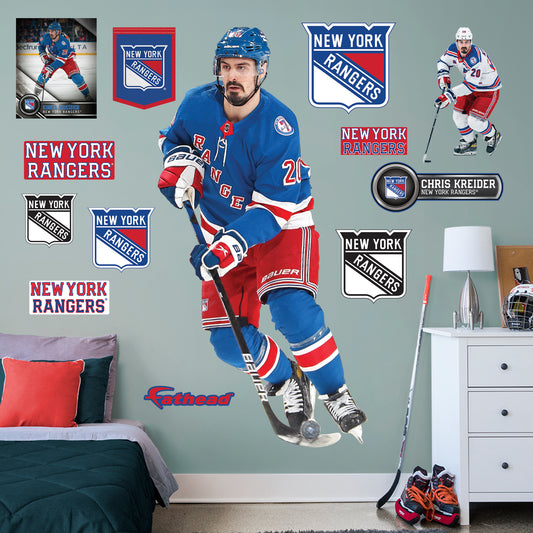 New York Rangers: Chris Kreider 2022        - Officially Licensed NHL Removable     Adhesive Decal