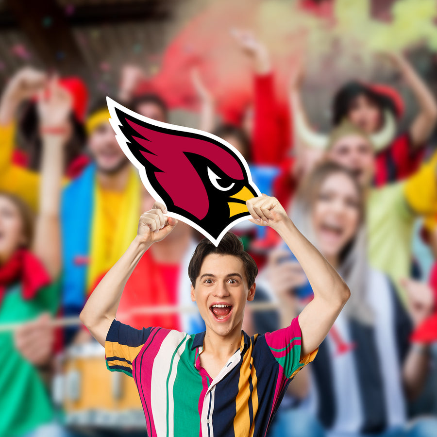 Logo - Big Head - Official NFL - Arizona Cardinals - Foam Core Cutout