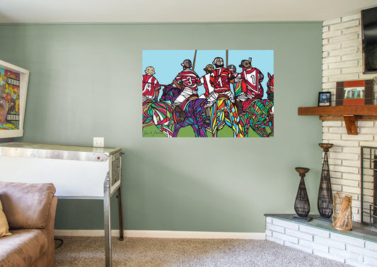 Dream Big Art:  Polo Team Mural        - Officially Licensed Juan de Lascurain Removable Wall   Adhesive Decal