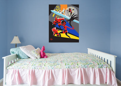The Incredibles:  Landscapes Mural        - Officially Licensed Disney Removable Wall   Adhesive Decal