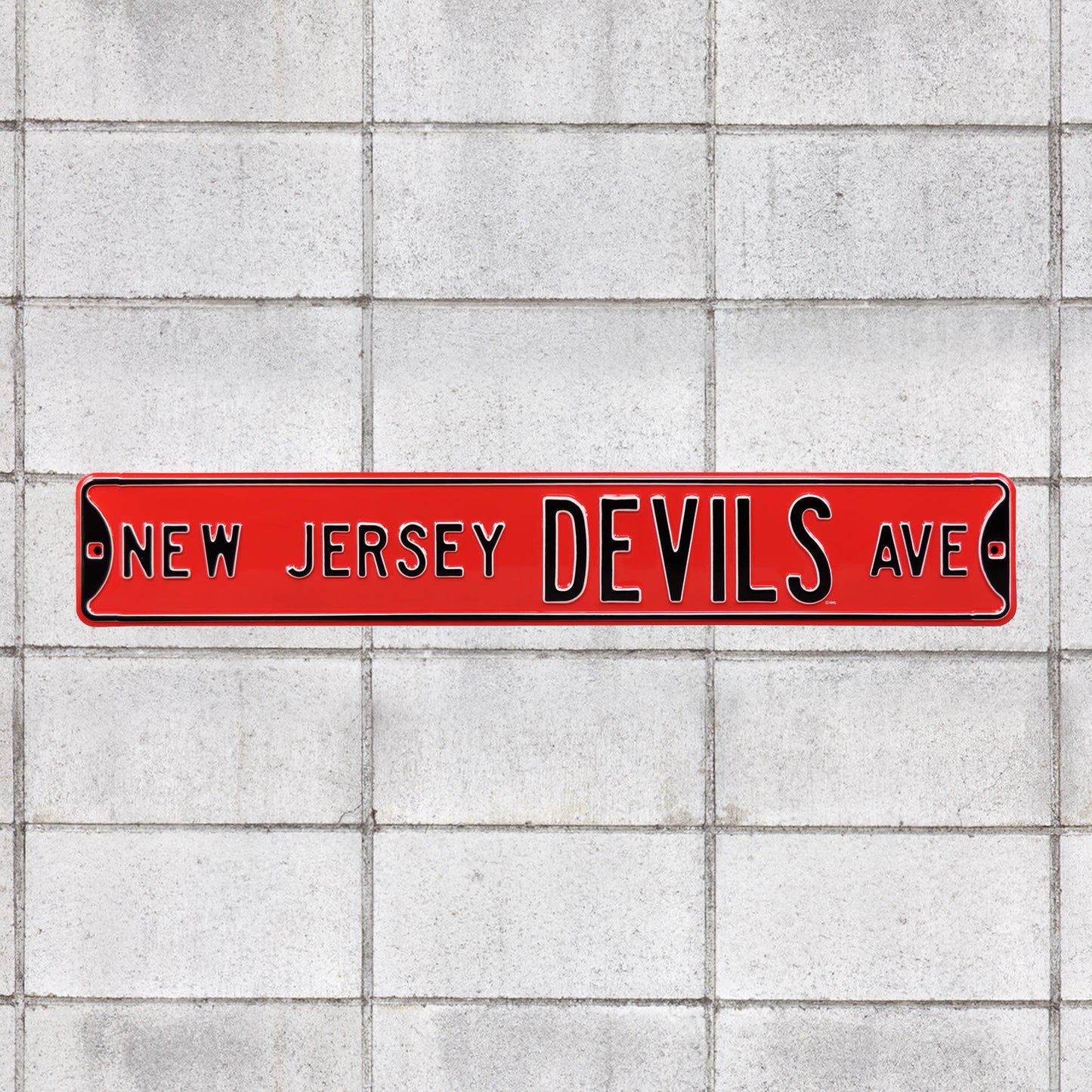 New Jersey Devils: New Jersey Devils Avenue - Officially Licensed NHL Metal Street Sign