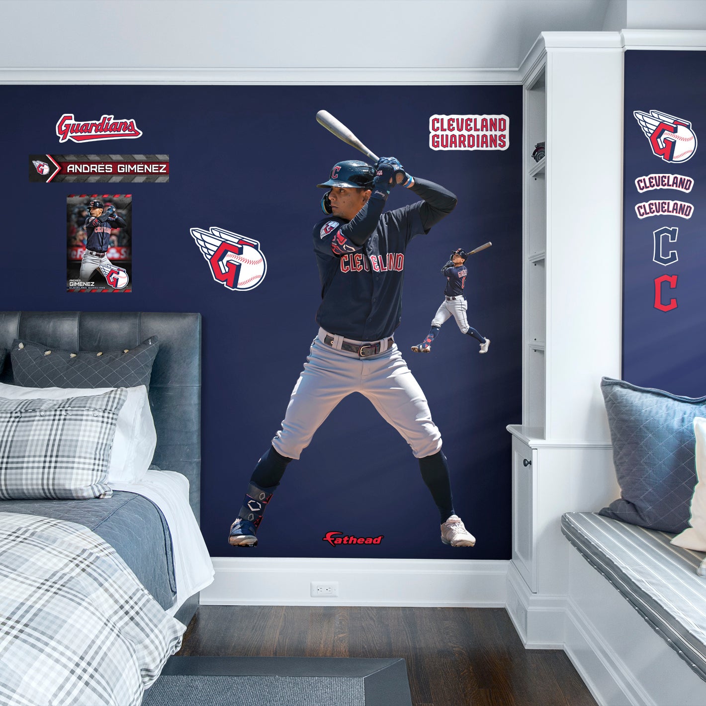 Cleveland Guardians: Andrés Giménez 2022        - Officially Licensed MLB Removable     Adhesive Decal