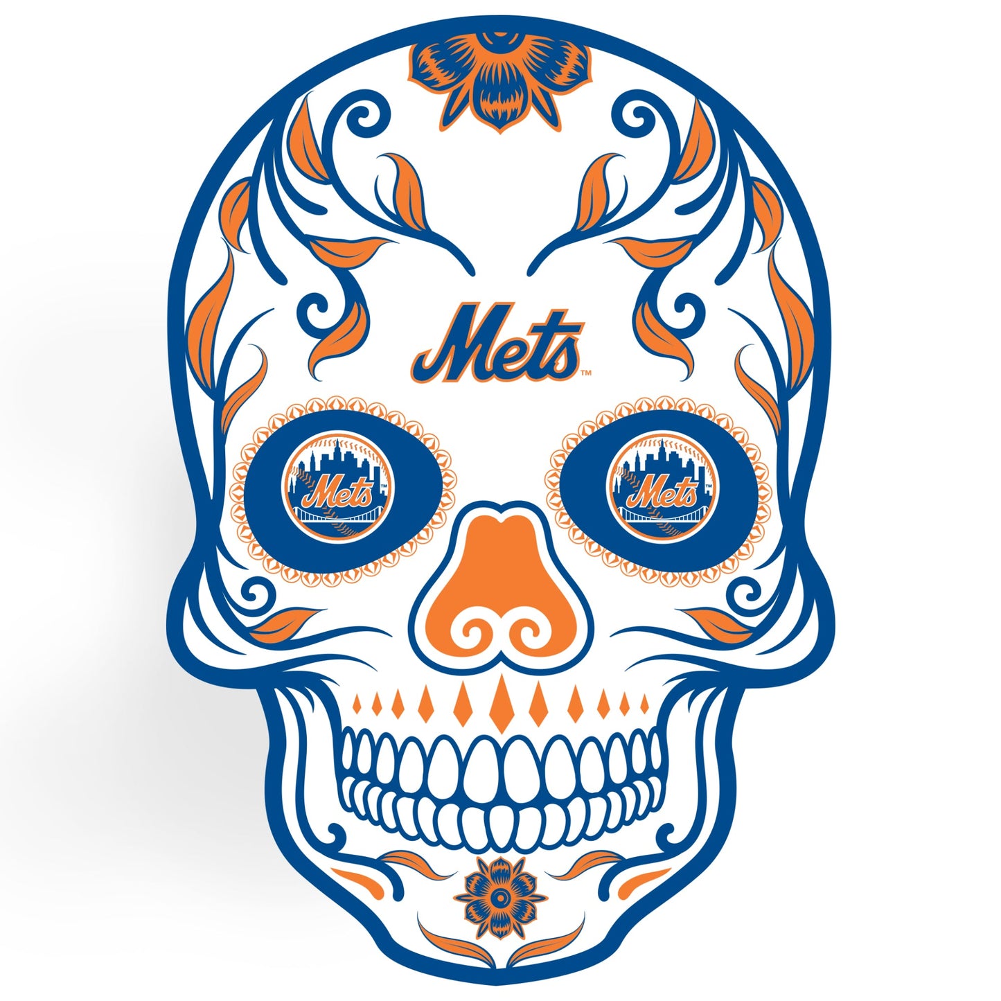 New York Mets: Skull Outdoor Logo - Officially Licensed MLB Outdoor Graphic
