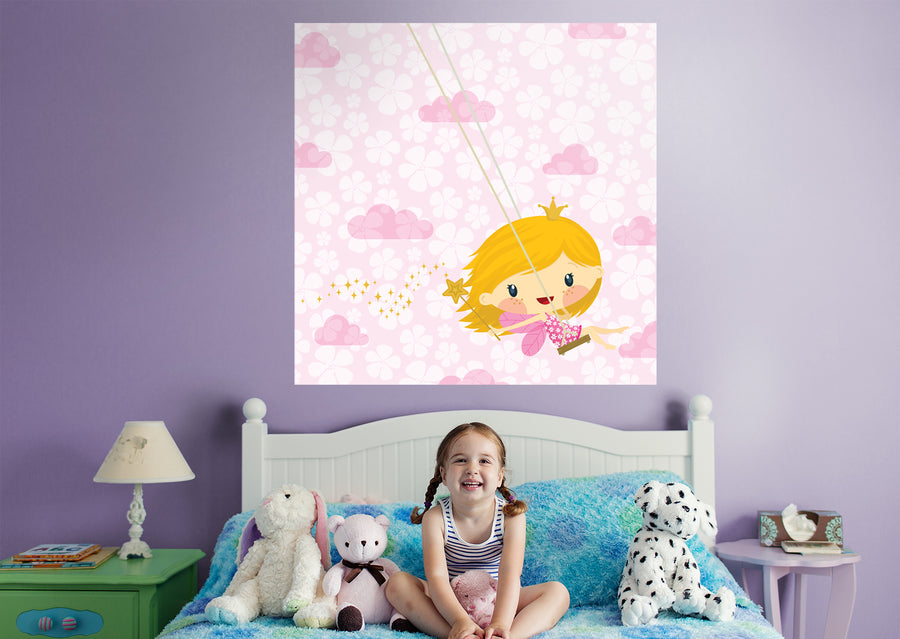 Nursery:  Cradle Mural        -   Removable Wall   Adhesive Decal