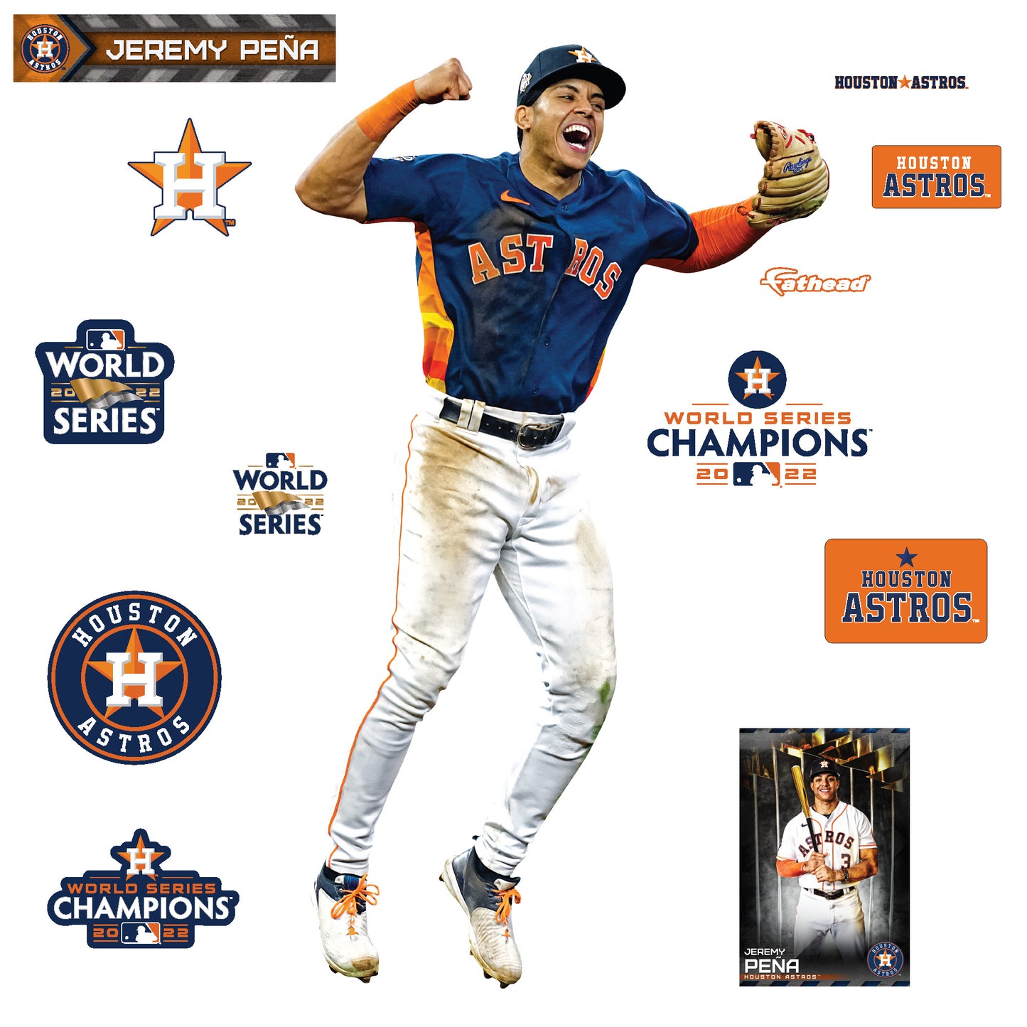 Houston Astros: 2022 World Series Champions - Officially Licensed MLB –  Fathead