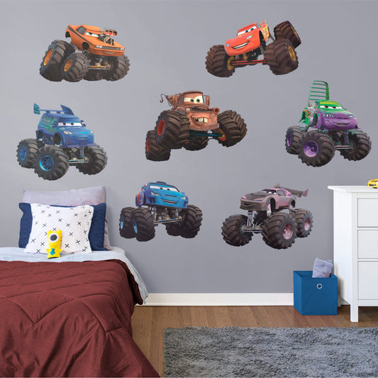 Cars: Monster Trucks Collection - Officially Licensed Disney/PIXAR Removable Wall Decals